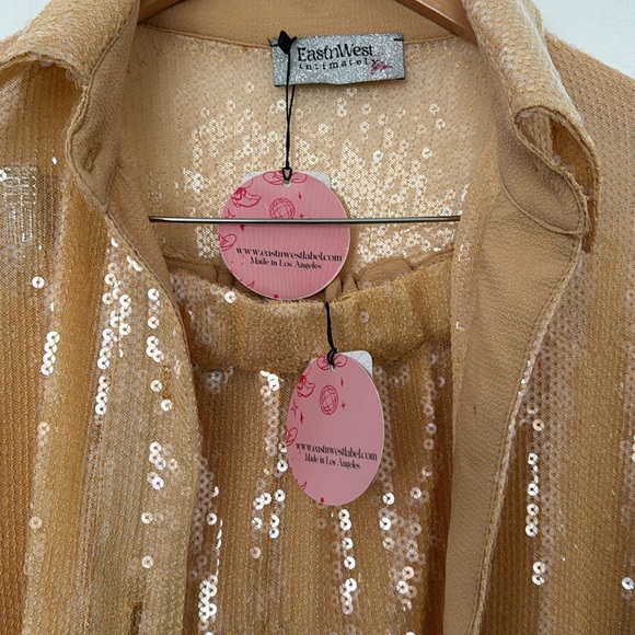 2 piece poppy Tilly sequin short set East n West Brand - Picture 8 of 8